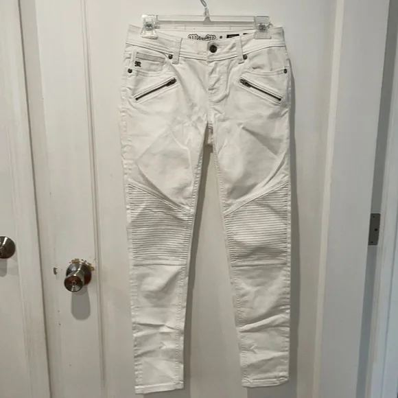 Miss Me White Mid-rise Ankle Skinny Denim Jeans - Picture 2 of 8